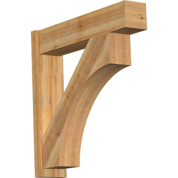 Ekena Millwork Westlake Block Rough Sawn Outlooker, Western Red Cedar, 8"W x 36"D x 36"H OUT08X36X36WTL05RWR - main
